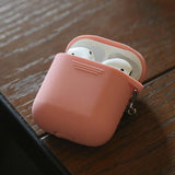 Maxbell Silicone Cover Charger Skin Cases Wireless Headphones Protector Shockproof for AirPods Pink - Aladdin Shoppers