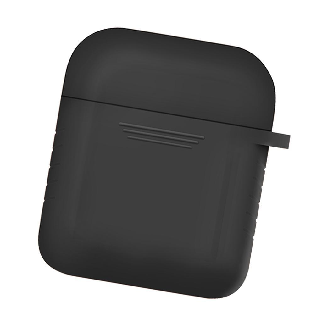 Maxbell Maxbell Silicone Cover Charger Skin Cases Wireless Headphones Protector Shockproof for AirPods Black