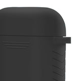 Maxbell Silicone Cover Charger Skin Cases Wireless Headphones Protector Shockproof for AirPods Black - Aladdin Shoppers