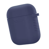 Maxbell Silicone Cover Charger Skin Cases Wireless Headphones Protector Shockproof for AirPods Blue - Aladdin Shoppers