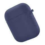 Maxbell Silicone Cover Charger Skin Cases Wireless Headphones Protector Shockproof for AirPods Blue - Aladdin Shoppers