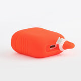 Maxbell Sturdy Silicone Charger Covers Case Protector with Keyring For AirPods Orange - Aladdin Shoppers