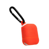 Maxbell Sturdy Silicone Charger Covers Case Protector with Keyring For AirPods Orange - Aladdin Shoppers