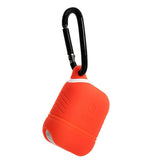 Maxbell Sturdy Silicone Charger Covers Case Protector with Keyring For AirPods Orange - Aladdin Shoppers