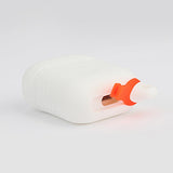 Maxbell Sturdy Silicone Charger Covers Case Protector with Keyring For AirPods White - Aladdin Shoppers