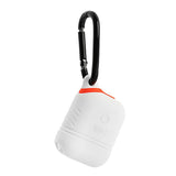Maxbell Sturdy Silicone Charger Covers Case Protector with Keyring For AirPods White - Aladdin Shoppers