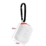 Maxbell Sturdy Silicone Charger Covers Case Protector with Keyring For AirPods White - Aladdin Shoppers