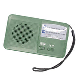 Maxbell Outdoor Solar Hand Crank AM FM Siren Radio Multi-function Lighting Green - Aladdin Shoppers