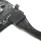 Maxbell ATX 24Pin female to 24pin male right angle adapter for desktop power supply - Aladdin Shoppers