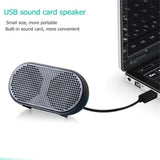 USB Mini Speaker Computer Speaker Powered Stereo Multimedia Speaker for Notebook Laptop PC(Black) - Aladdin Shoppers