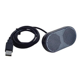 USB Mini Speaker Computer Speaker Powered Stereo Multimedia Speaker for Notebook Laptop PC(Black) - Aladdin Shoppers