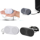 USB Mini Speaker Computer Speaker Powered Stereo Multimedia Speaker for Notebook Laptop PC(Black) - Aladdin Shoppers
