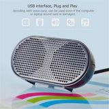 USB Mini Speaker Computer Speaker Powered Stereo Multimedia Speaker for Notebook Laptop PC(Black) - Aladdin Shoppers