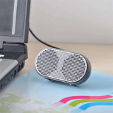 USB Mini Speaker Computer Speaker Powered Stereo Multimedia Speaker for Notebook Laptop PC(Black) - Aladdin Shoppers