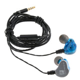 Sports Earphone with Microphone 3.5mm In-Ear Stereo Earbuds Headset For MP3 Blue - Aladdin Shoppers