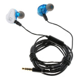 Sports Earphone with Microphone 3.5mm In-Ear Stereo Earbuds Headset For MP3 Blue - Aladdin Shoppers