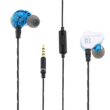Sports Earphone with Microphone 3.5mm In-Ear Stereo Earbuds Headset For MP3 Blue - Aladdin Shoppers