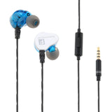 Sports Earphone with Microphone 3.5mm In-Ear Stereo Earbuds Headset For MP3 Blue - Aladdin Shoppers