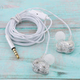 Sports Earphone with Microphone 3.5mm In-Ear Stereo Earbuds Headset For MP3 Clear - Aladdin Shoppers