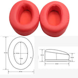 Maxbell 2pcs Soft Foam Sponge Ear Pads Cushions for Brainwavz HM5 Headsets, Comfortable & Durable [Red] - Aladdin Shoppers