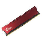 Maxbell High Speed DDR4 16GB 2400MHz 288 Pin Desktop Computer DRAM Memory, Aluminum Alloy Shell with Gold Plating Process, Oxidation Resistance Red - Aladdin Shoppers
