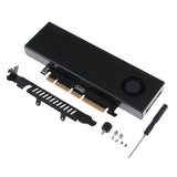 5xM.2 Expansion NVMe NGFF Turn PCIE3.0 Cooling Fan SSD Adapter Dual Interface