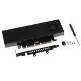 5xM.2 Expansion NVMe NGFF Turn PCIE3.0 Cooling Fan SSD Adapter Dual Interface