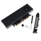5xM.2 Expansion NVMe NGFF Turn PCIE3.0 Cooling Fan SSD Adapter Dual Interface