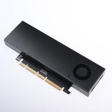5xM.2 Expansion NVMe NGFF Turn PCIE3.0 Cooling Fan SSD Adapter Dual Interface