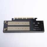 5xM.2 Expansion NVMe NGFF Turn PCIE3.0 Cooling Fan SSD Adapter Dual Interface