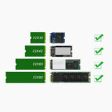 Dual M.2 PCIe Adapter NVME M Key or SATA B Key to PCI-e x4 Expansion Card Support 22110 2280 2260 2242 2230 - Aladdin Shoppers