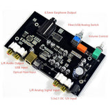 HiFi Audio Decoder, DC 12V Optical Coaxial USB Input Decoder HiFi Audio Amplifier Board Module - Aladdin Shoppers