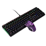 Gaming Keyboard Mouse Combo LED USB Wired Ergonomic Mice for Laptop - Aladdin Shoppers