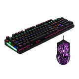 Gaming Keyboard Mouse Combo LED USB Wired Ergonomic Mice for Laptop - Aladdin Shoppers