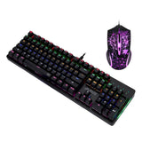 Gaming Keyboard Mouse Combo LED USB Wired Ergonomic Mice for Laptop - Aladdin Shoppers