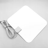 HDTV Antenna, 50-80 Miles Indoor HDTV Antena Digital TV Antenna + PAL Signal Adapter Connector VHF UHF Cable TV Antennas - White - Aladdin Shoppers