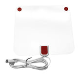 HDTV Antenna, 50-80 Miles Indoor HDTV Antena Digital TV Antenna + PAL Signal Adapter Connector VHF UHF Cable TV Antennas - White - Aladdin Shoppers