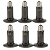 Maxbell 2 pcs E27 Ceramic Reptile Heat Lamp Infrared Heater Light Bulb Dia9cm