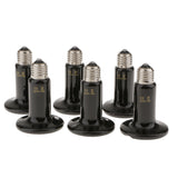 Maxbell 2 pcs E27 Ceramic Reptile Heat Lamp Infrared Heater Light Bulb Dia9cm