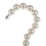 Maxbell 20cm Pearl Beaded Clothes Pants Hanger Trousers Dress Holder w/ Clip White - Aladdin Shoppers