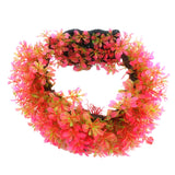 Maxbell Maxbell Plastic Archway Tree Artificial Plants Weeds Aquarium Fish Tank Decor Pink