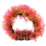 Maxbell Maxbell Plastic Archway Tree Artificial Plants Weeds Aquarium Fish Tank Decor Pink