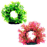 Maxbell Maxbell Plastic Archway Tree Artificial Plants Weeds Aquarium Fish Tank Decor Pink