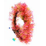 Maxbell Maxbell Plastic Archway Tree Artificial Plants Weeds Aquarium Fish Tank Decor Pink