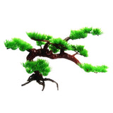 Maxbell Set 2 Artificial Plant Plastic Green Pine Tree Aquarium Fish Tank Decor L+S - Aladdin Shoppers