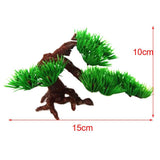 Maxbell Set 2 Artificial Plant Plastic Green Pine Tree Aquarium Fish Tank Decor L+S - Aladdin Shoppers