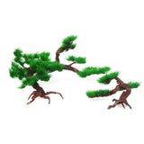 Maxbell Set 2 Artificial Plant Plastic Green Pine Tree Aquarium Fish Tank Decor L+S - Aladdin Shoppers