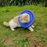 Maxbell Maxbell Dog Cat Comfy Pet Neck Collar Nylon Cover Anti-Bite Protector Rose Red XS