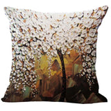Maxbell Three-dimensional Oil Painting Tree Flower Cushion Cover Pillow Case #1 - Aladdin Shoppers
