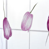 Maxbell 100*200cm Window Voile Curtain Panel Sheer Tulle Drape Tullip Flower Purple - Aladdin Shoppers